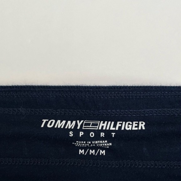 Tommy Hilfiger Navy Blue & Pink Velour Sweatpants, Tommy Hilfiger Joggers‎ P5 - Picture 4 of 8